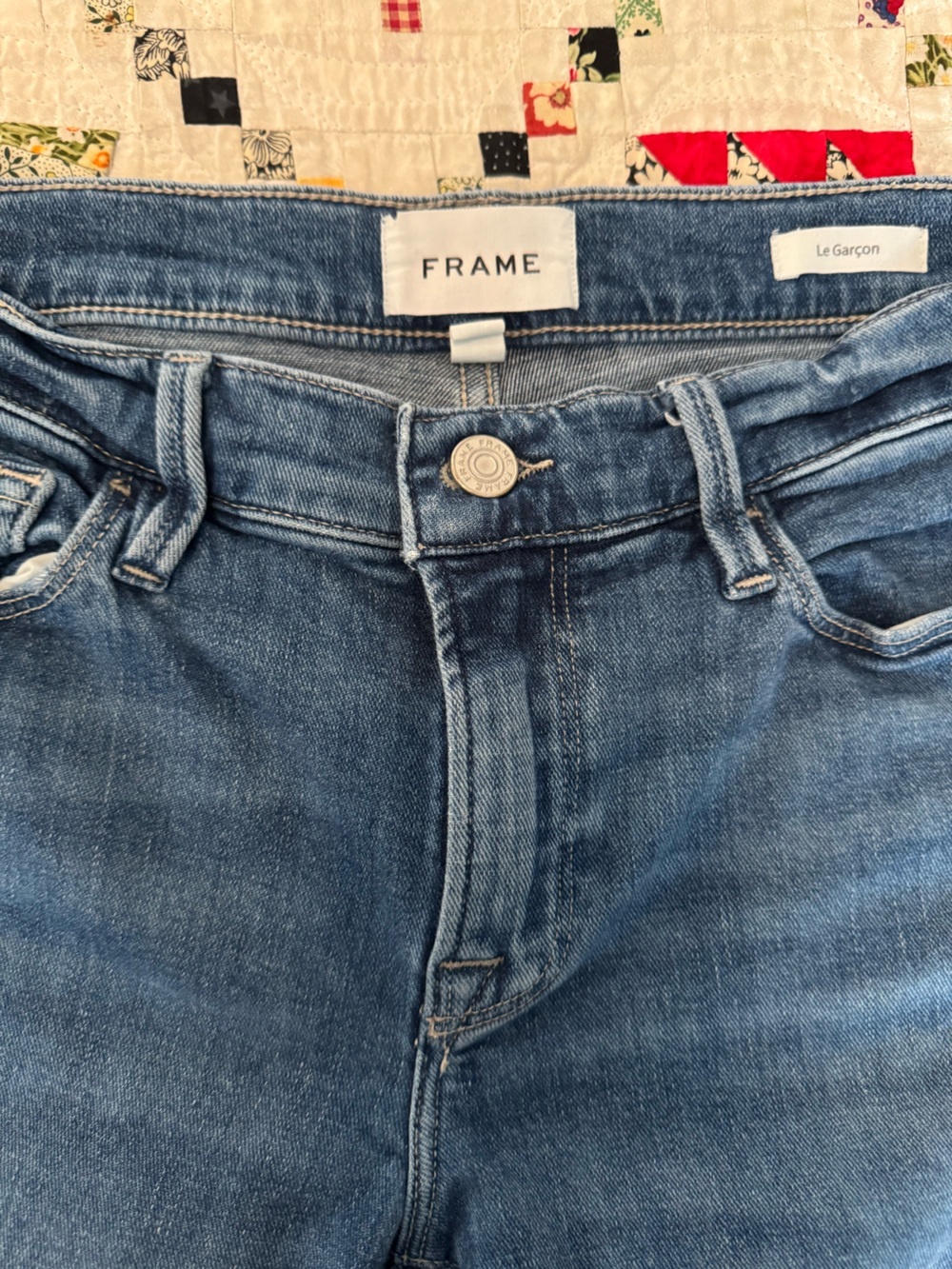 Frame Denim Women's Blue Wide Leg Jeans